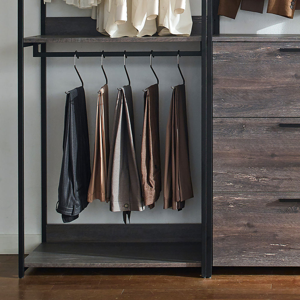 Monica - Walk-In Closet System - Rustic