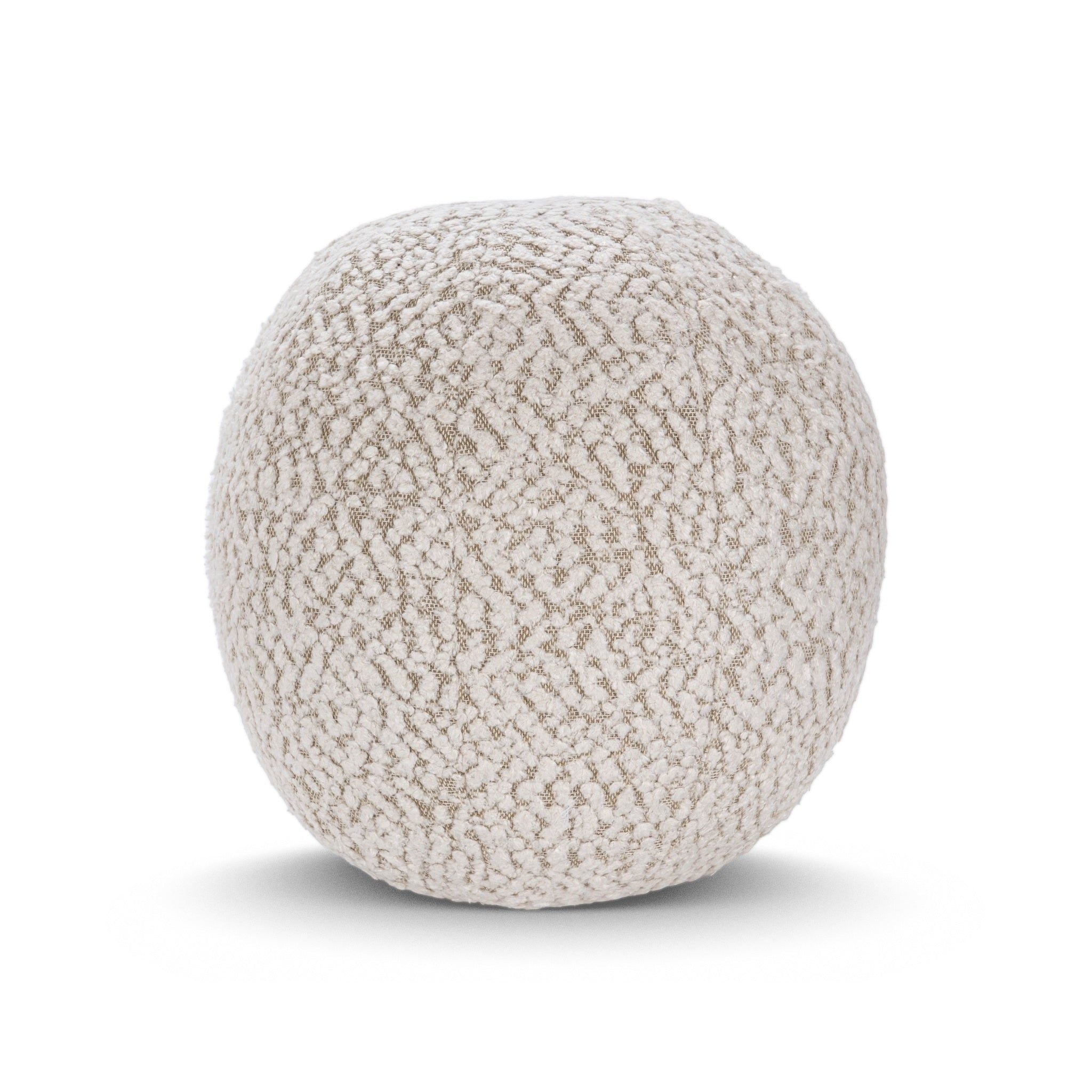 Villa Classics - Maris Round Pillow - Ivory / Natural