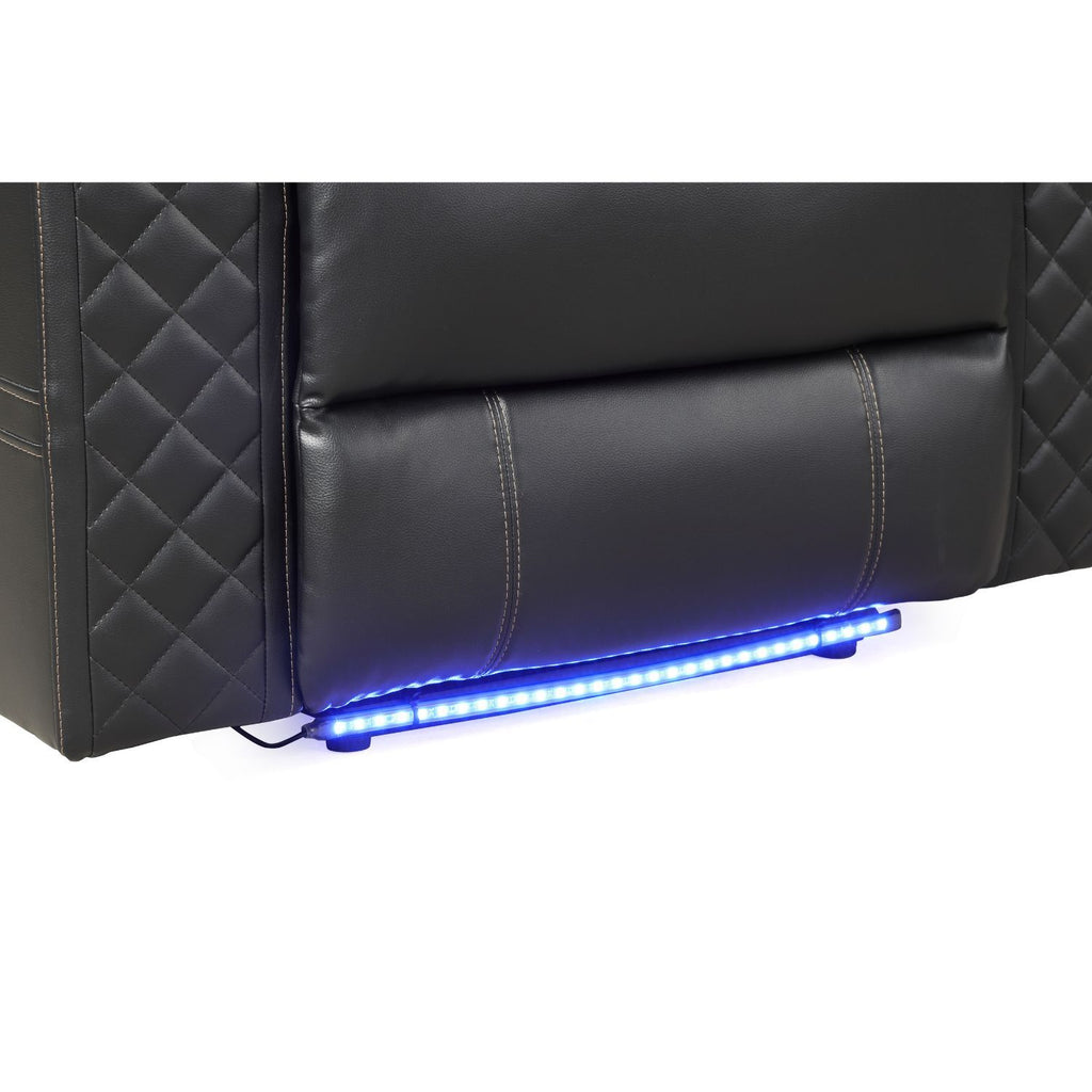 Benz - Power Recliner Set With LED Lighting And USB Charging
