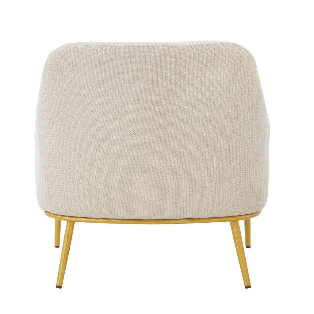 Modern Elegance Accent Chair With Curved Backrest