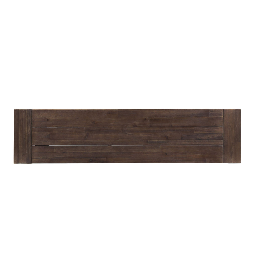 Tranquilizer - Outdoor Acacia Wood Bench With Slat Panel Design