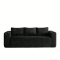 Cloud Loveseat Sofa Couch, Compressed - Black