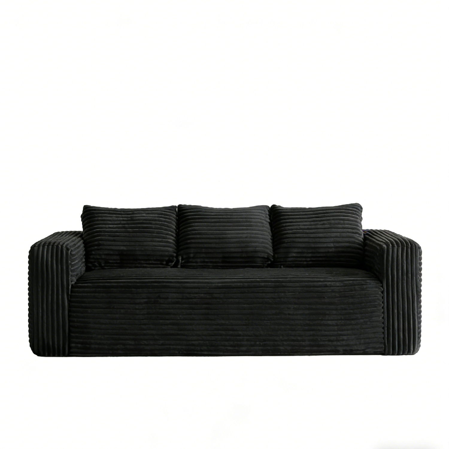 Cloud Loveseat Sofa Couch, Compressed - Black
