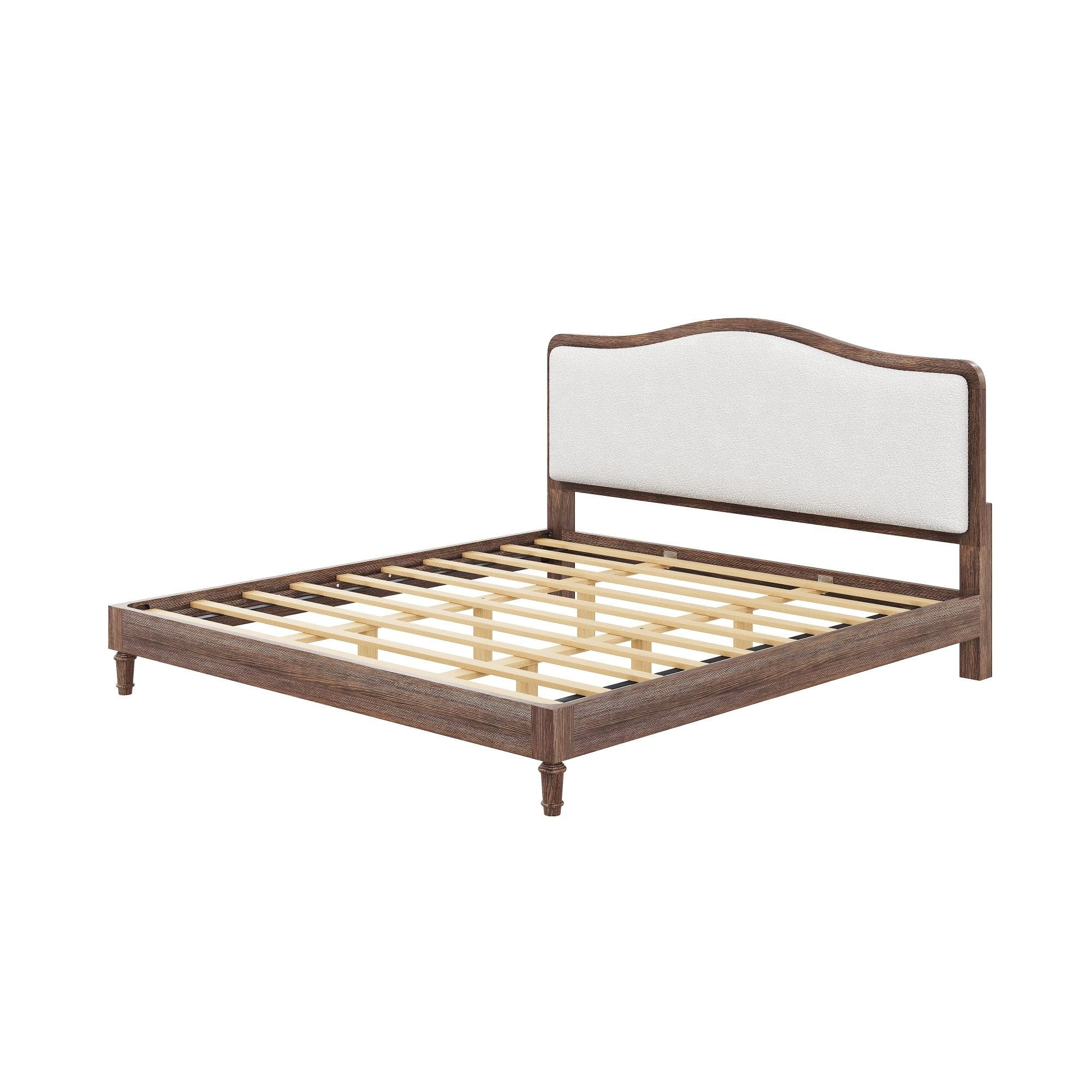 Platform Bed With Upholstered Headboard