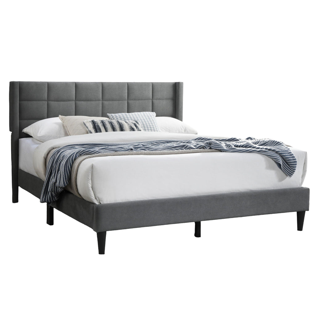 Bed Upholstered Box Design Headboard