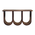 Triple Open Style Coffee Table - Beige / Brown