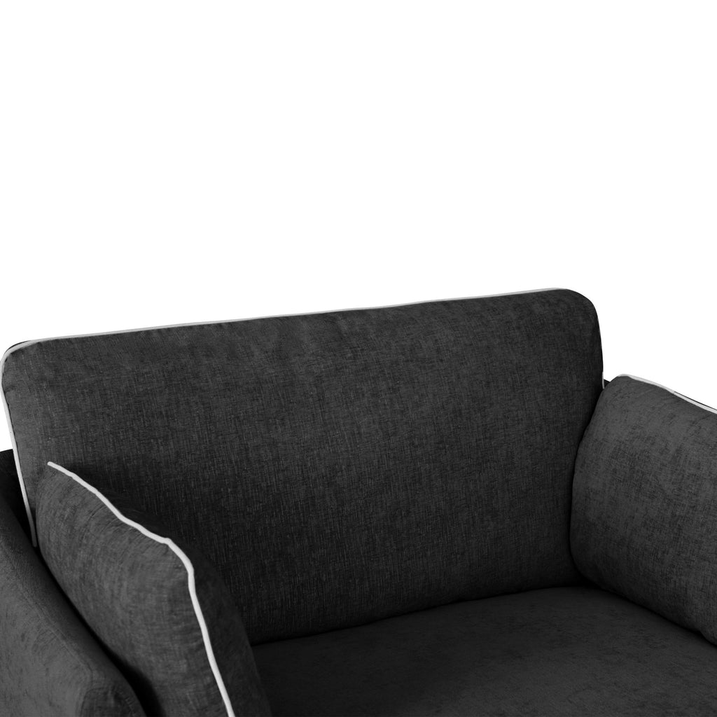 Modern Chaise Lounge Couch Sofa Bed With Pillows