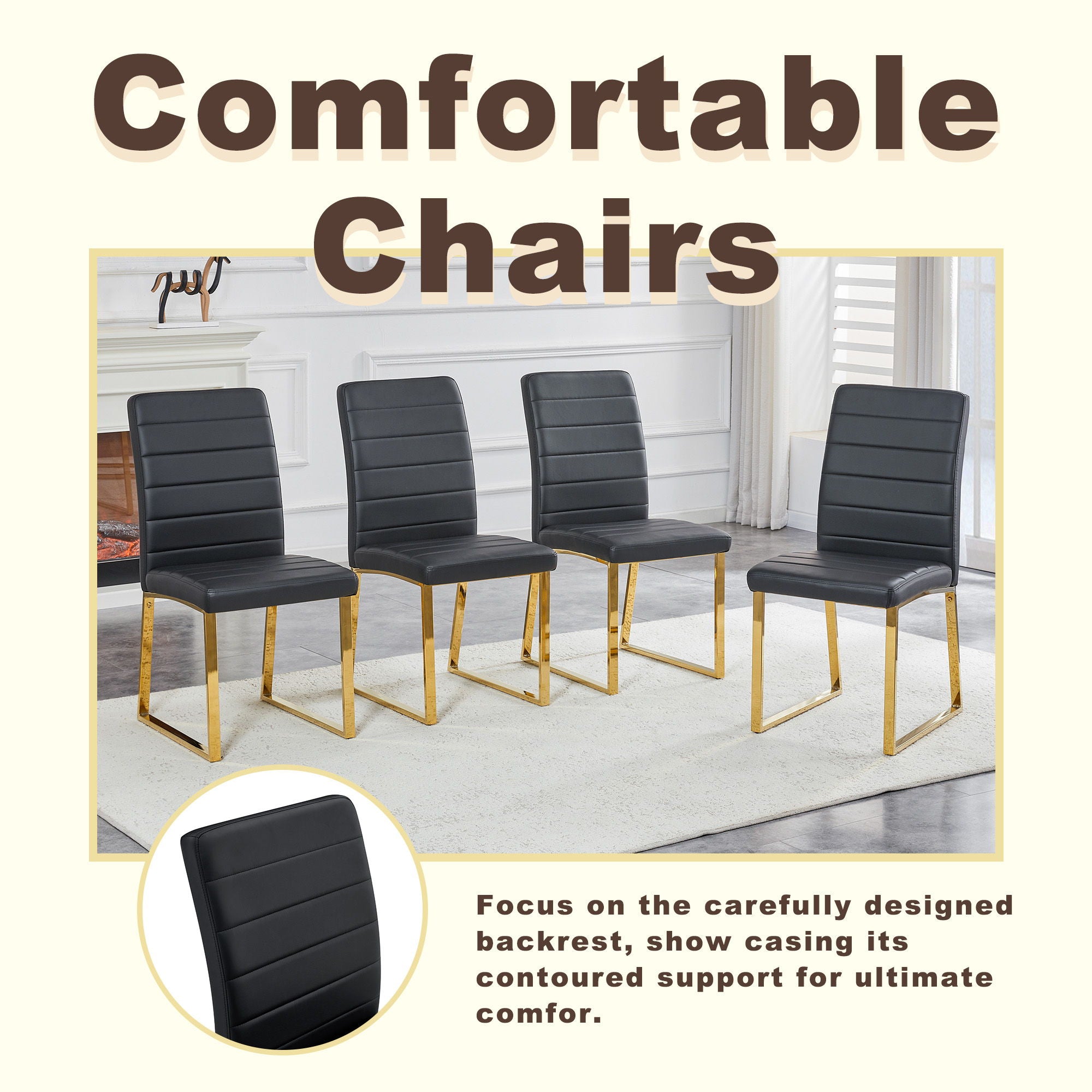Oversized Ergonomic Dining Chairs For Home
