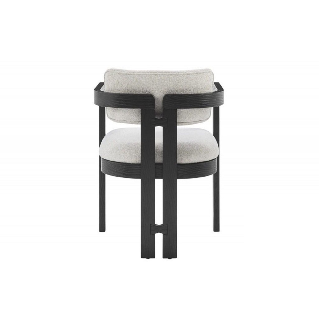 Upholstered Dining Armchair - Black