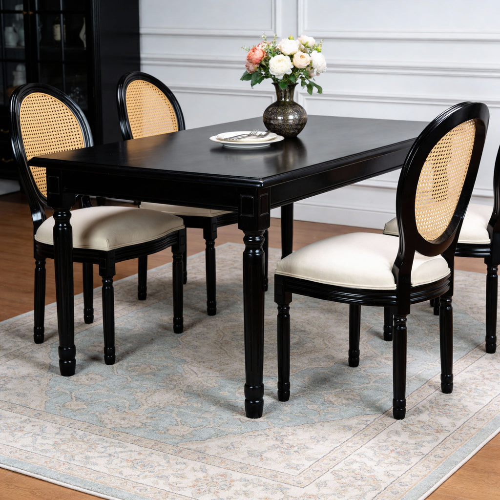 French Country Dining Chairs With Round Back (Set of 2)