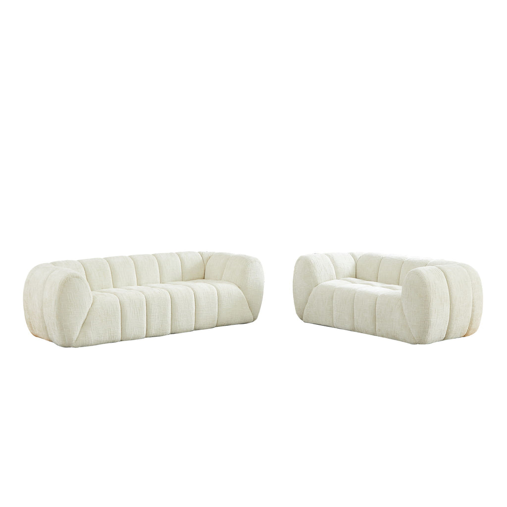 Modern Sofa With Piano Key Backrest