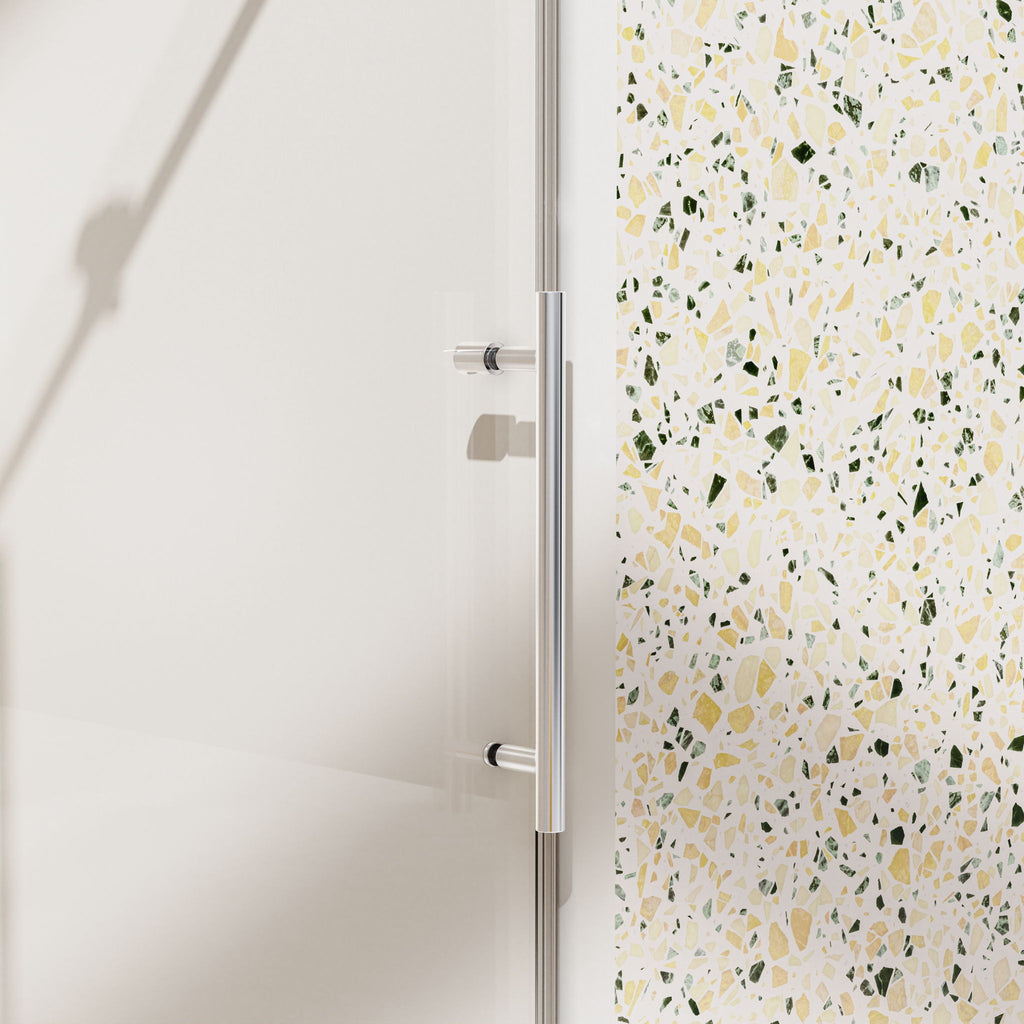 Frameless, Single Sliding Soft Close Shower Doors, 5/16" Sgcc Tempered Glass