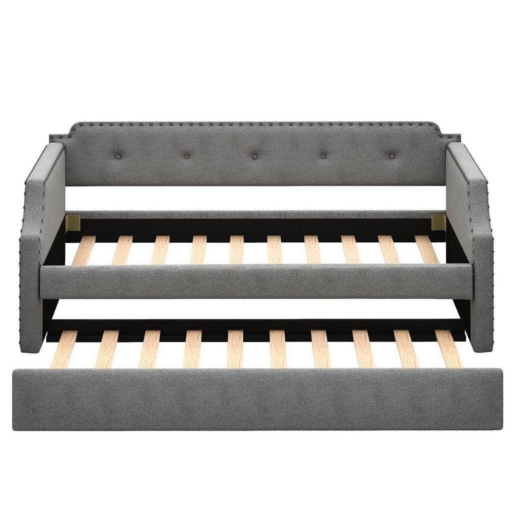 Upholstered Daybed With Trundle