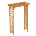 Arbor, Wedding Arch For Ceremony, Trellis For Plant Climbing, Christmas Decor Pergola For Garden Backyard - Yellow
