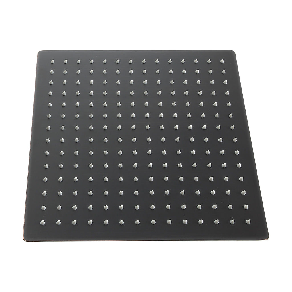 10" Square Rainfall Shower Head With Silicone Nozzle - Oil-Rubbed Bronze