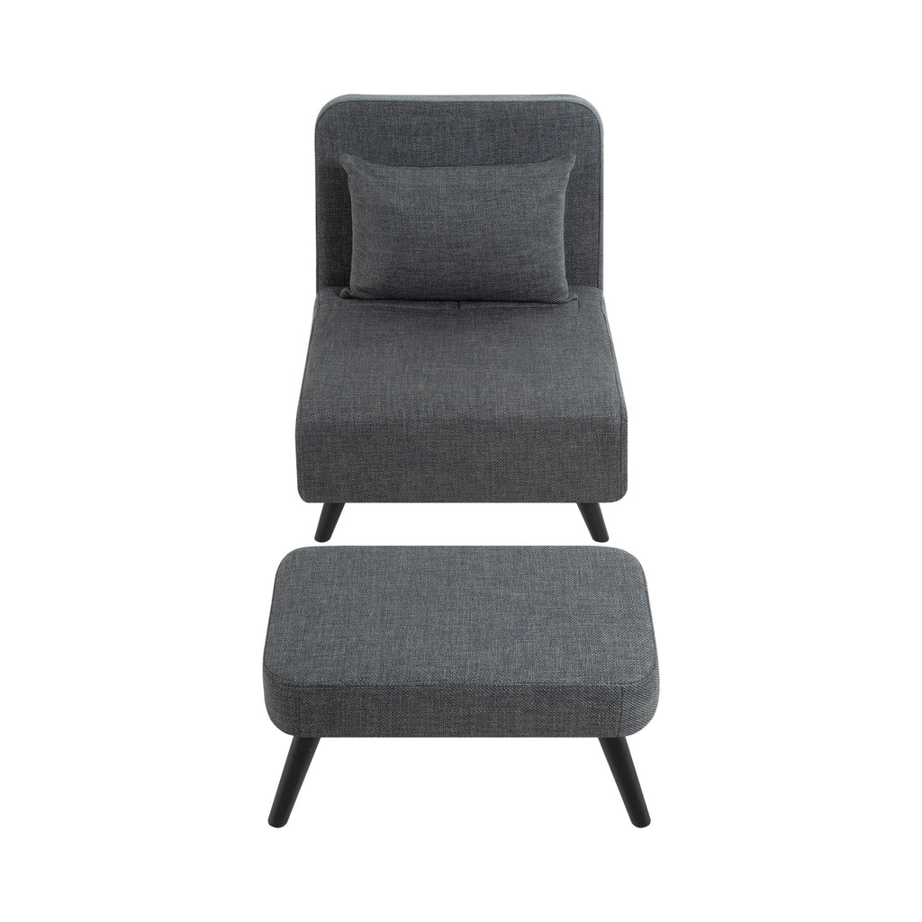 3 In 1 Foldable Chaise Lounge With Adjustable Backrest