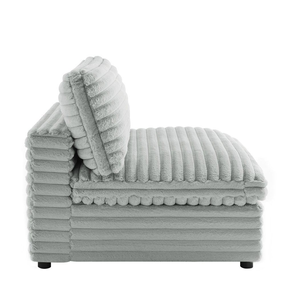 Jenny - Armless Slipper Chair - Gray