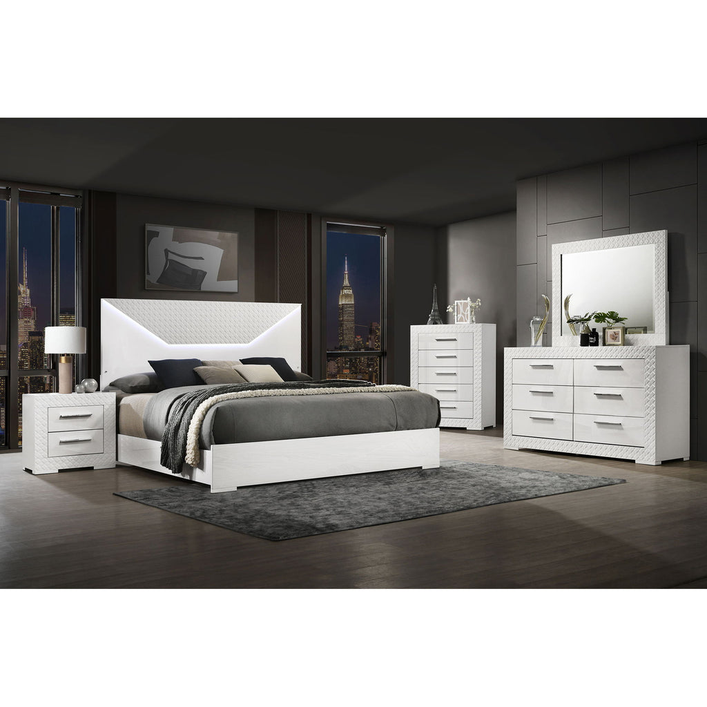 Pierce - Panel Bed LED Headboard