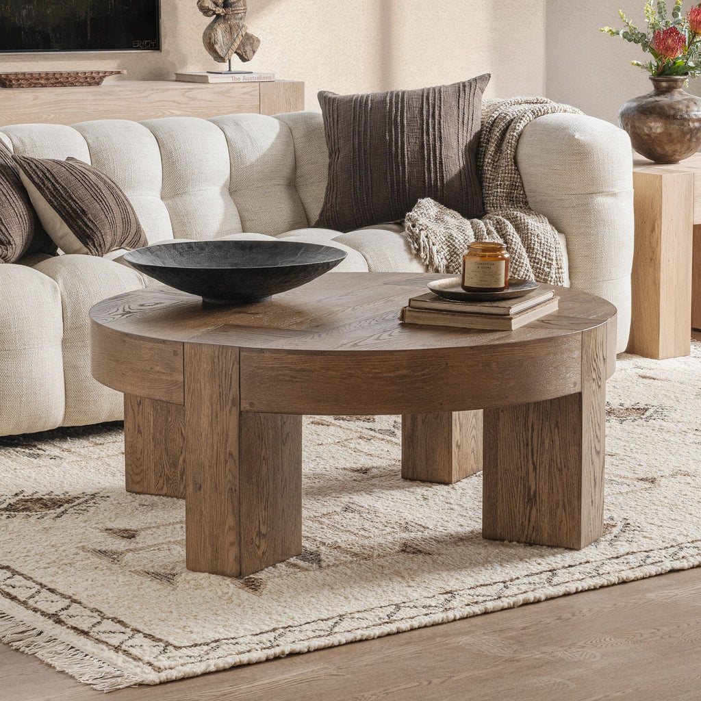 Bristol - Round Coffee Table - Cafe Brown