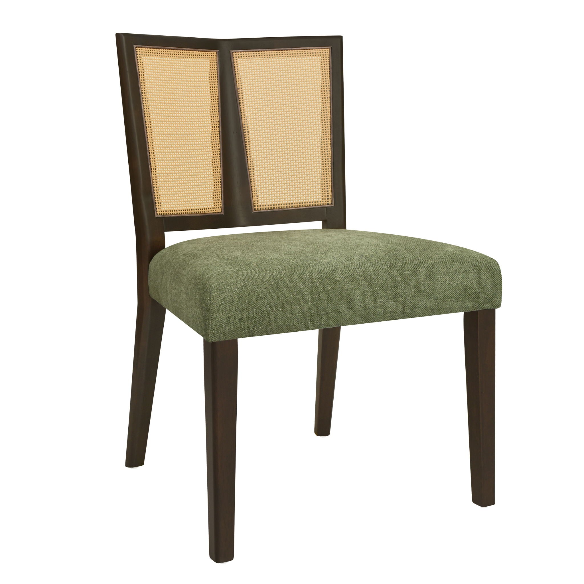 Mid Century Rattan Dining Chair Without Arms Set