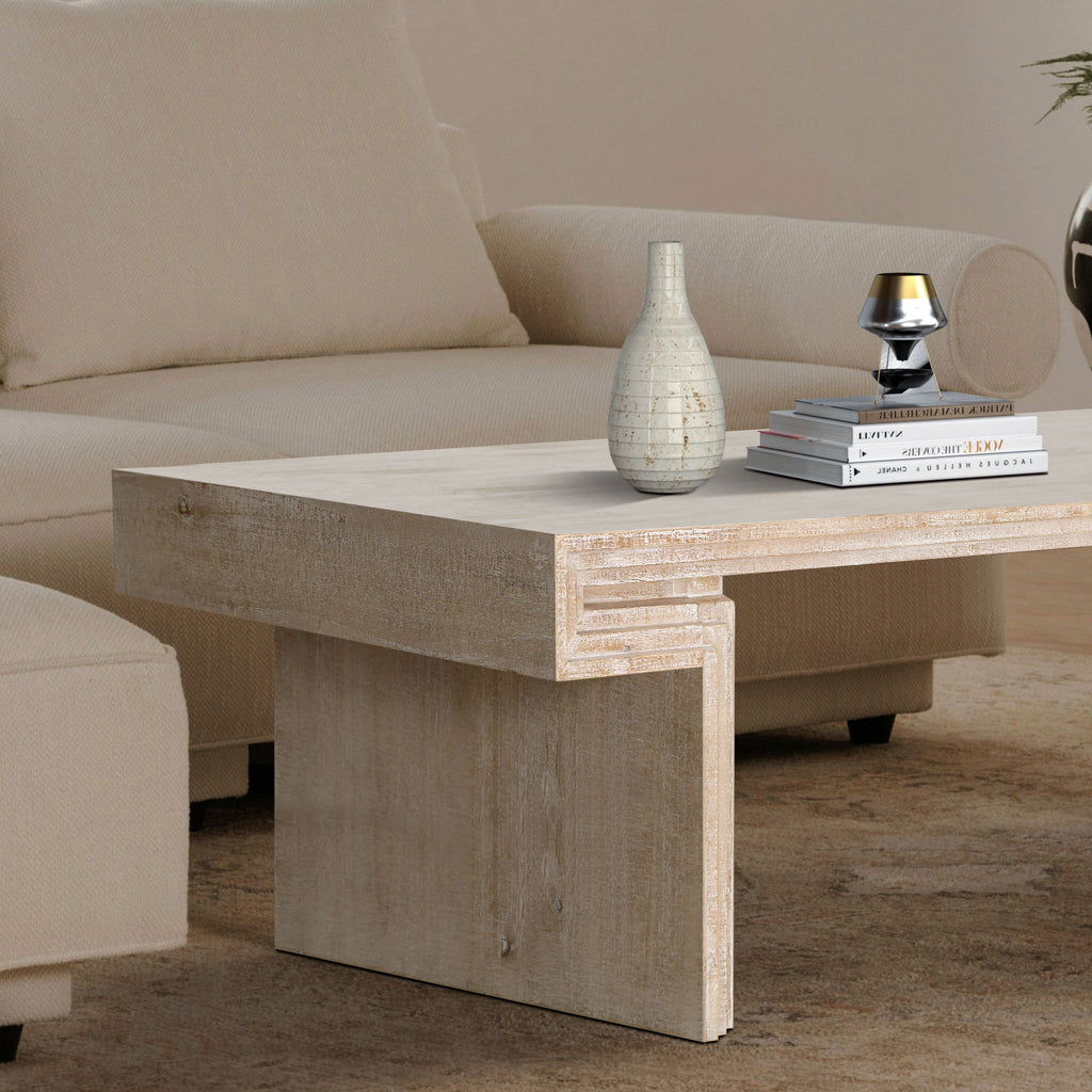 American Vintage Industrial Coffee Table, Double Tier Design