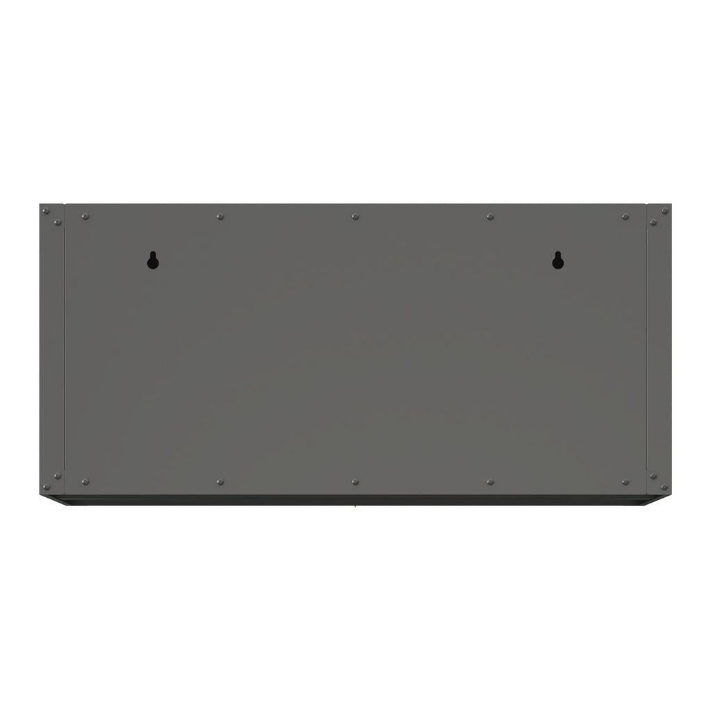 Heavy Duty, Metal Wall Mounted Tool Storage Cabinet Steel Metal Garage Storage Cabinet - Black / Gray