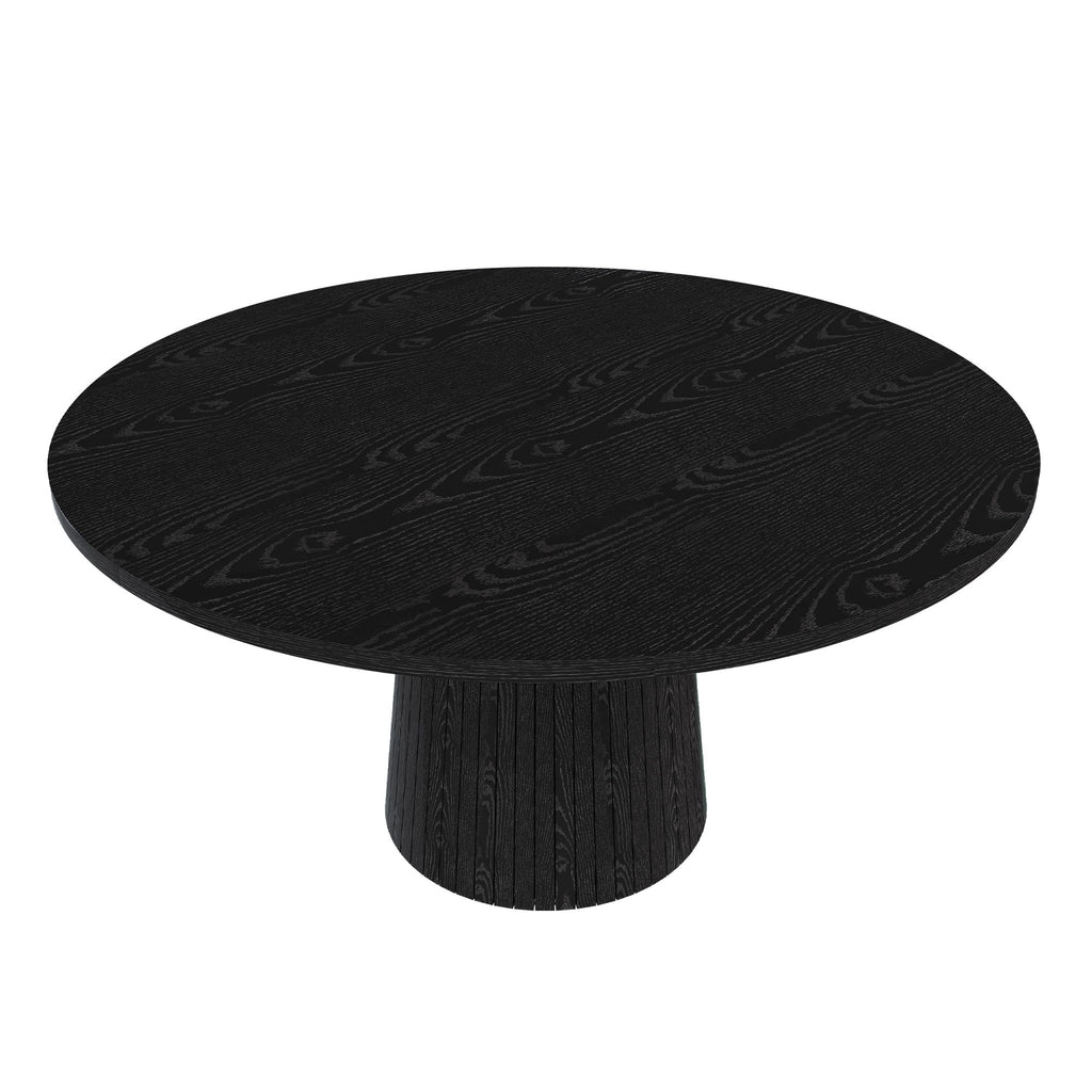 Round Dining Table With Strip Base