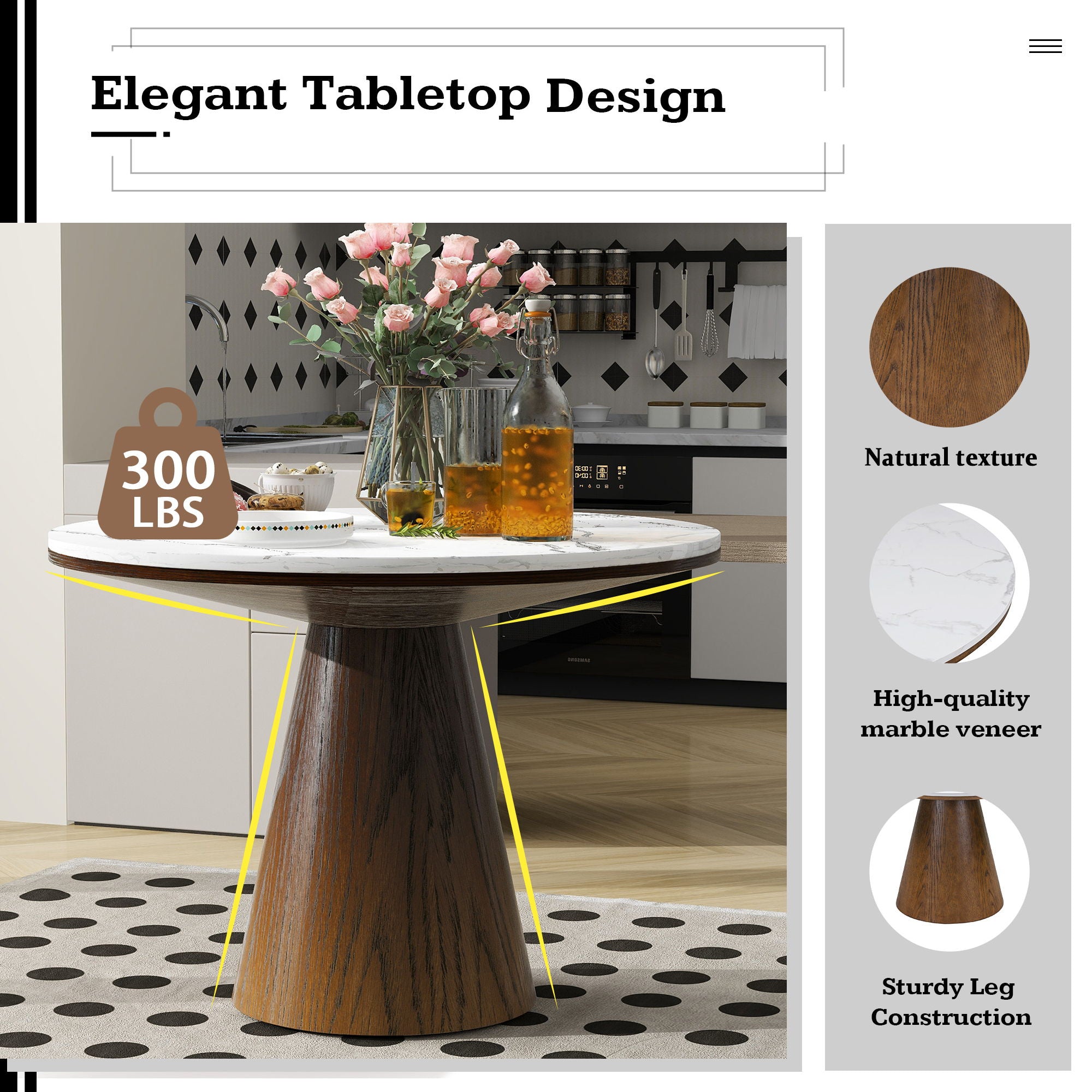 Round Dining Table For Living Room