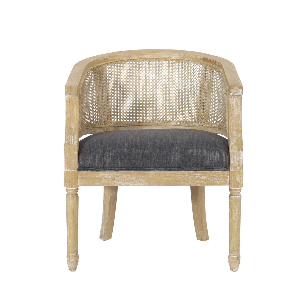 Curved Backrest Accent Chair