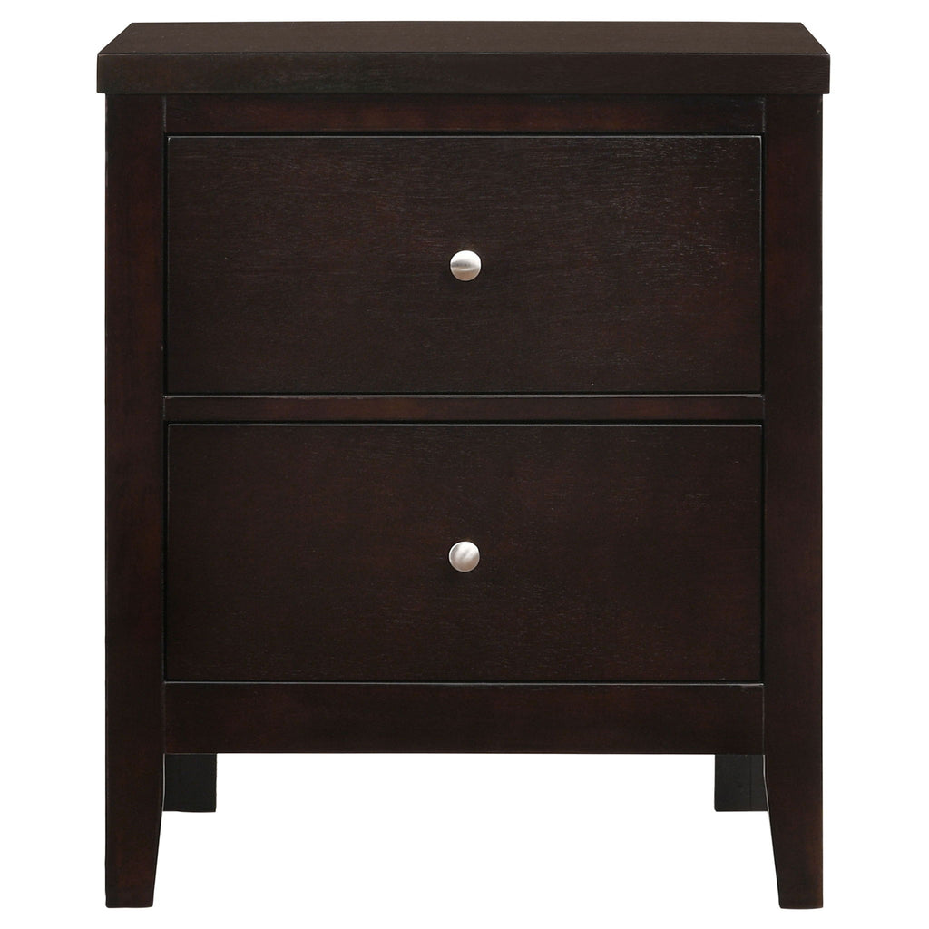 Garrett - 2 Drawer Nightstand - Cappuccino