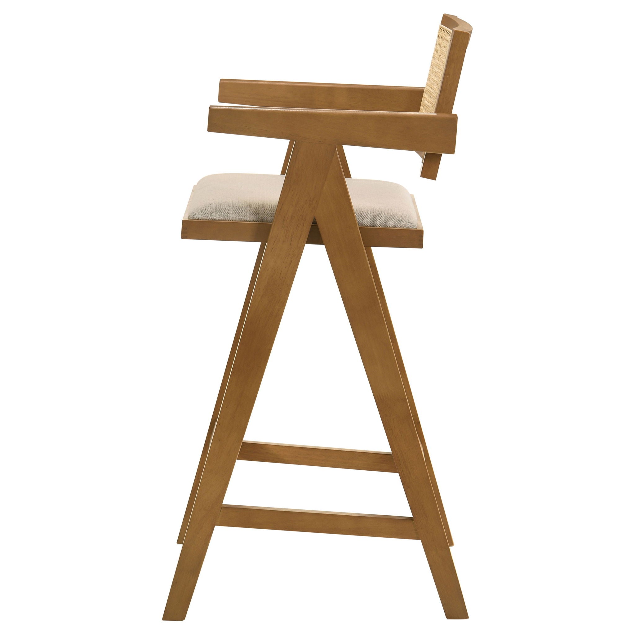 Remy - Bar Chair (Set of 2) With Upholstery - Walnut
