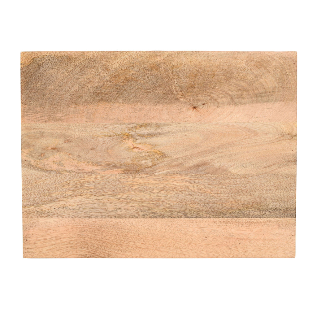 Solid Wood Vintage Nightstand With Handcrafted Detailing - Natural