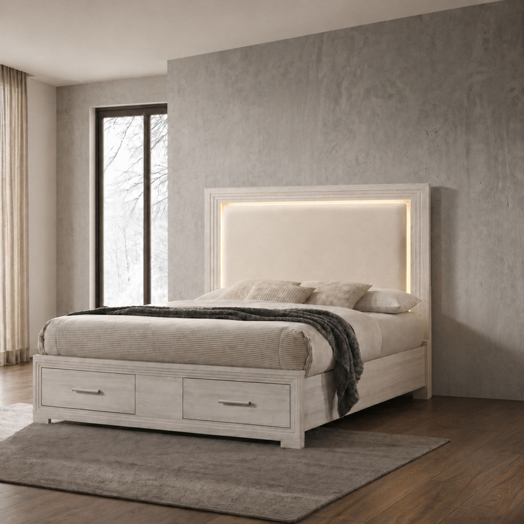 Colorado - Bedroom Set With Upholstered LED Headboard