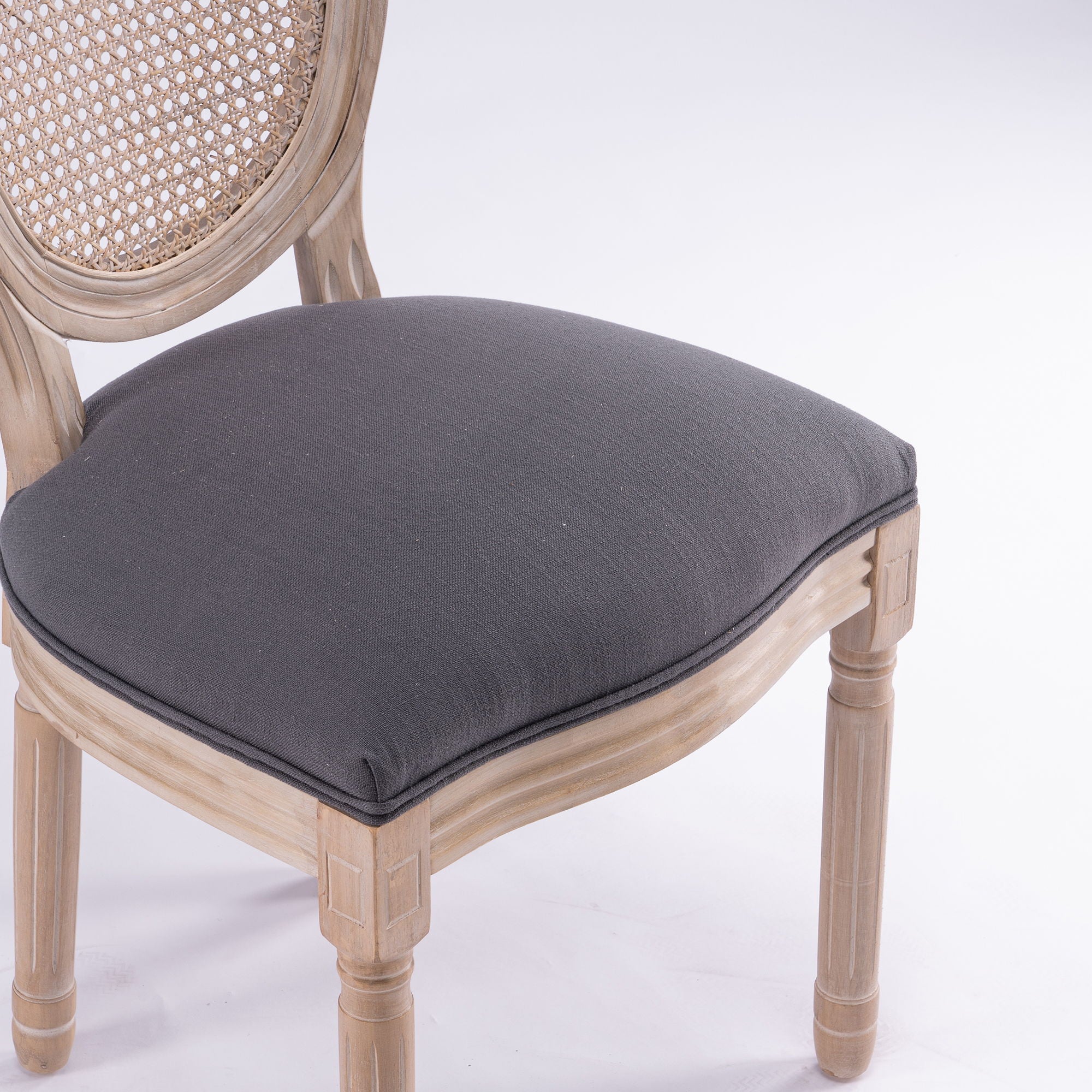 French Country Dining Chairs & Round Back (Set of 2)
