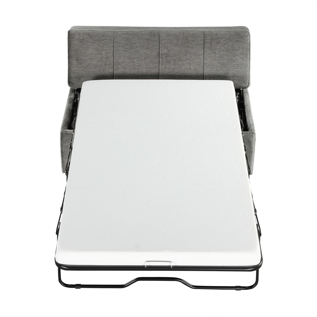 Twin Size Folding Ottoman Sleeper Bed With Mattress Convertible Guest Bed