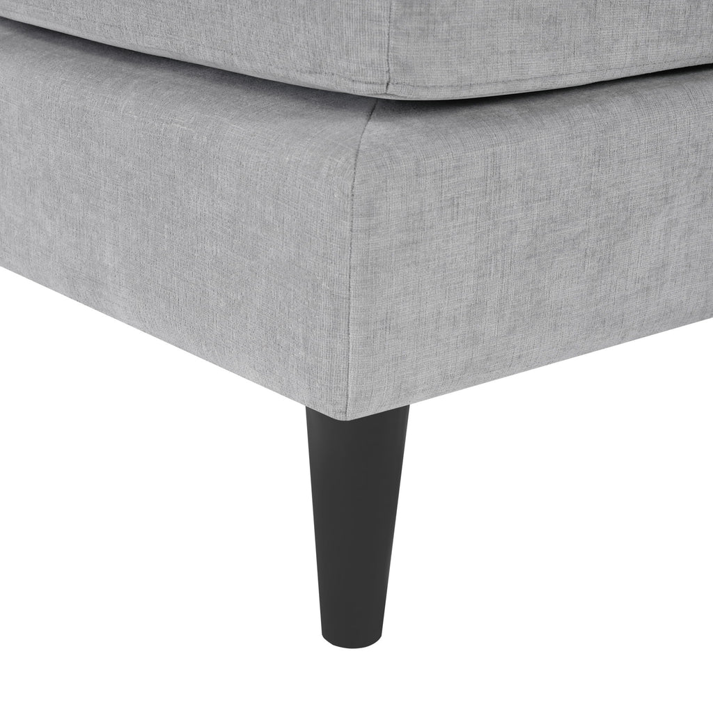 Chaise Lounge Sofa Bed With Dual Layer Armrests For Living Room
