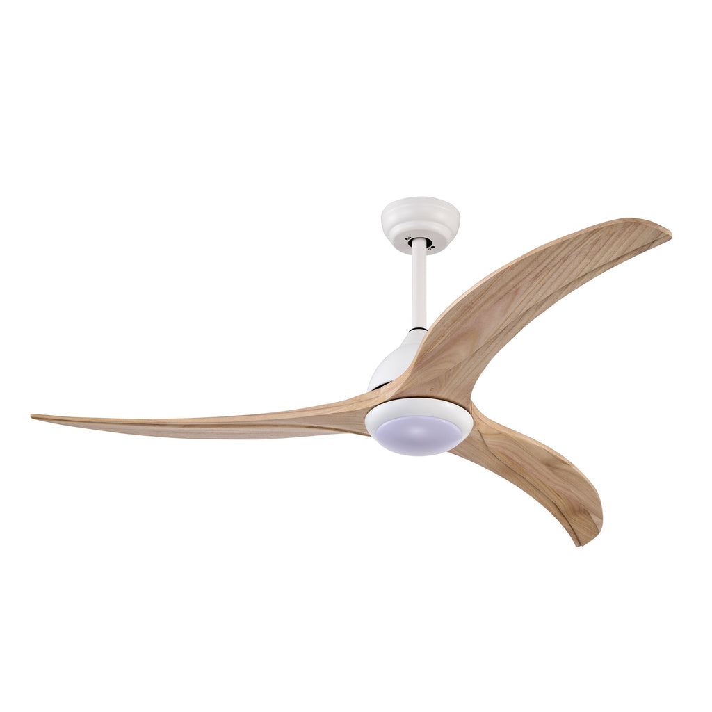 Indoor Outdoor Ceiling Fan With Light With Remote Control, Noiseless Reversible Motor, 6 Speed, 3 Color