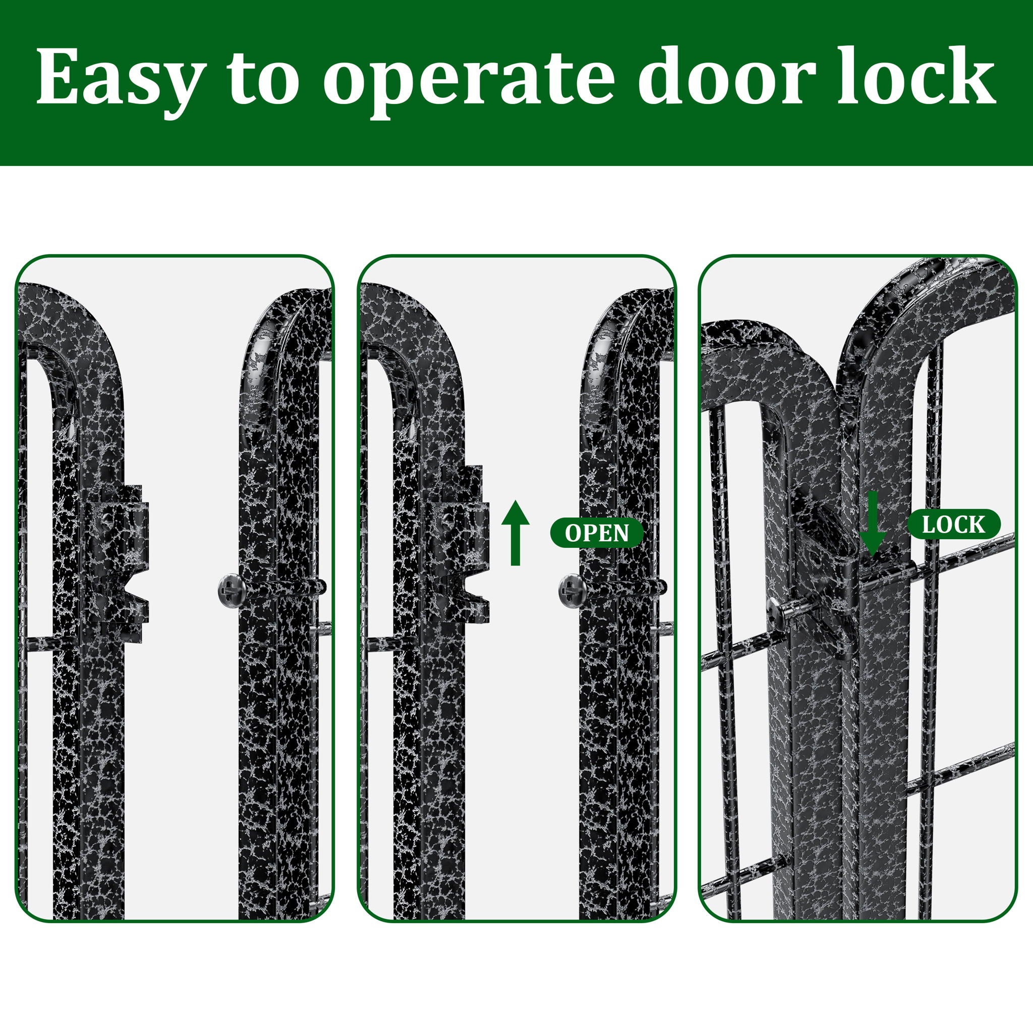 Heavy Duty Dog Playpen Outdoor 16 Piece Panels - Snow Leopard