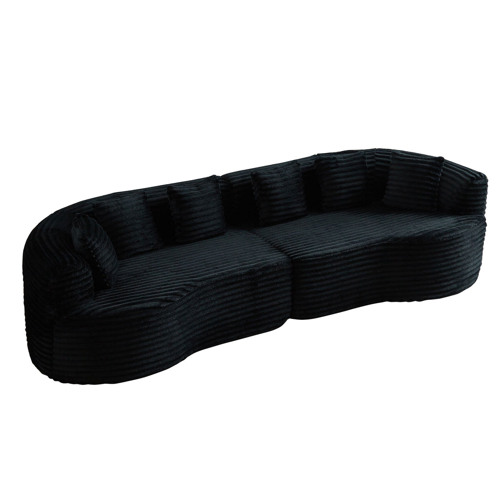 Sectional Sofa, Oversized 4 Seater With Deep Seat Design