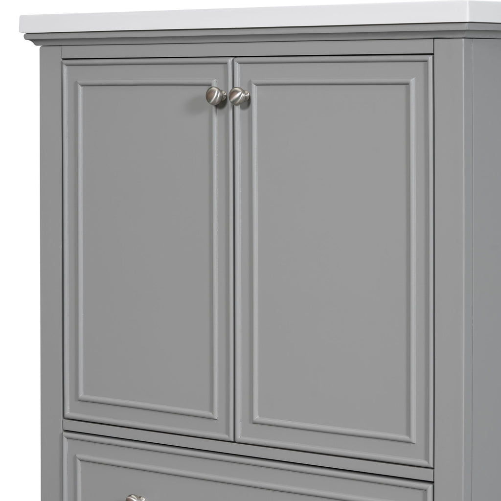 Modern Bathroom Vanity Base Only With Doors And Drawer