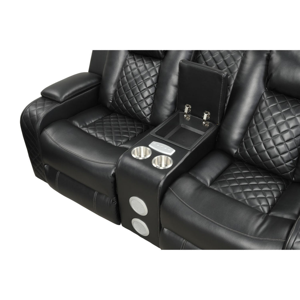 Benz - Power Recliner Set With LED Lighting And USB Charging