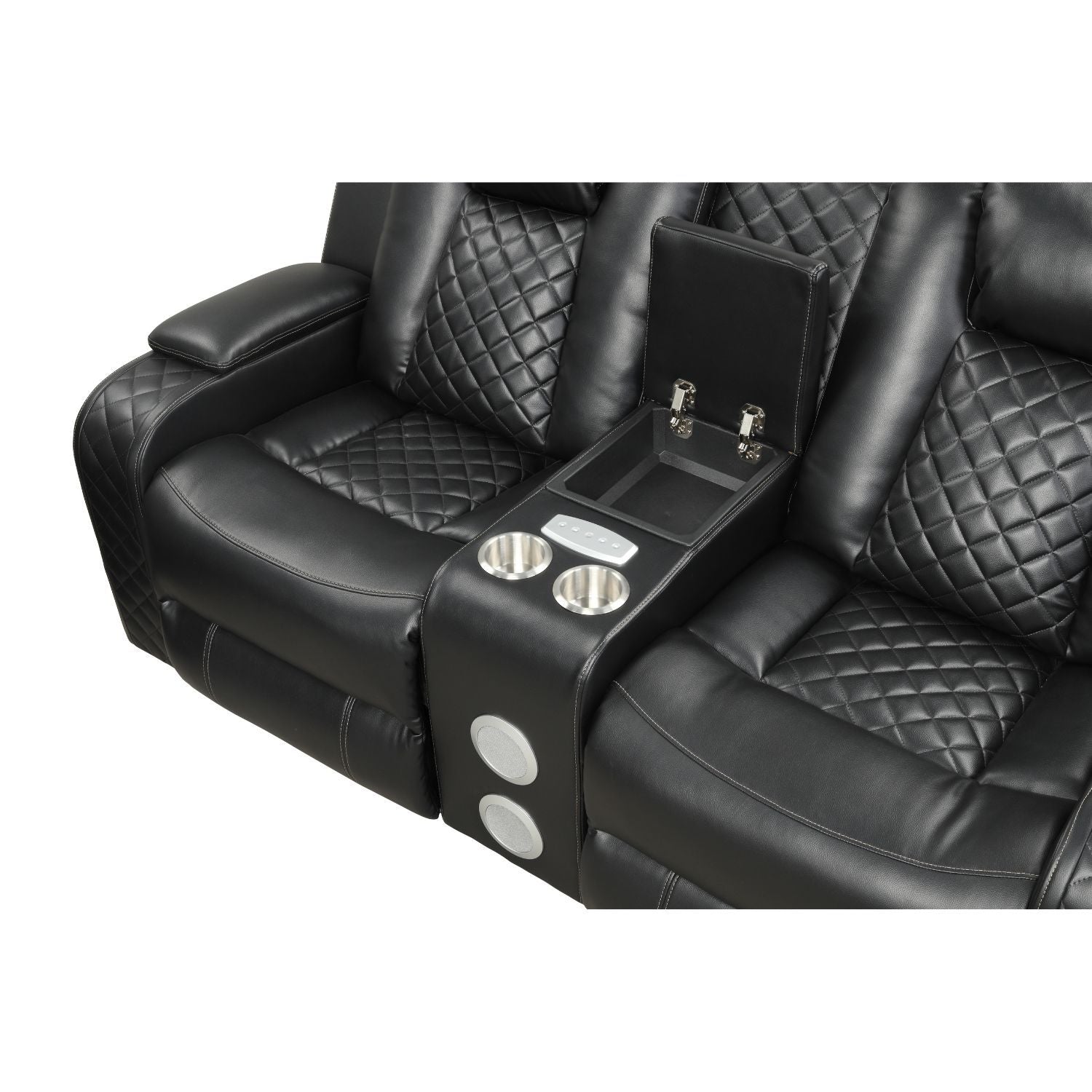 Benz - Power Reclining Loveseat & LED Lighting And Built In USB
