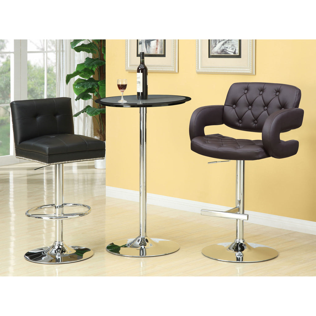 Adjustable Bar Stool With Upholstery