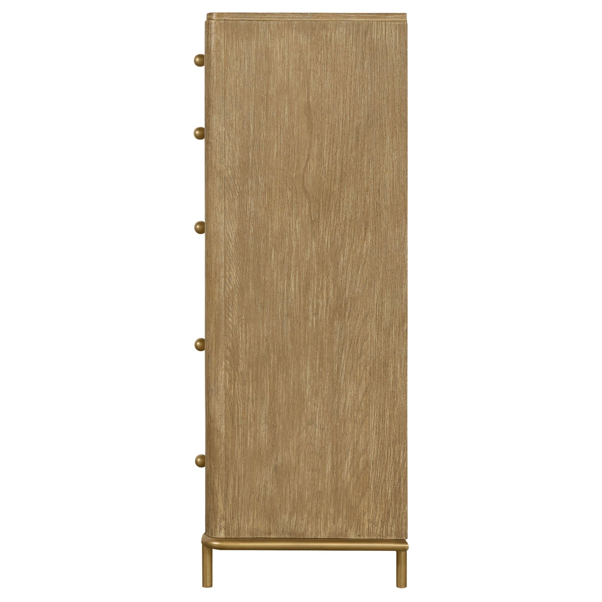 Stevie - Rectangular 5 Drawer Chest - Sand