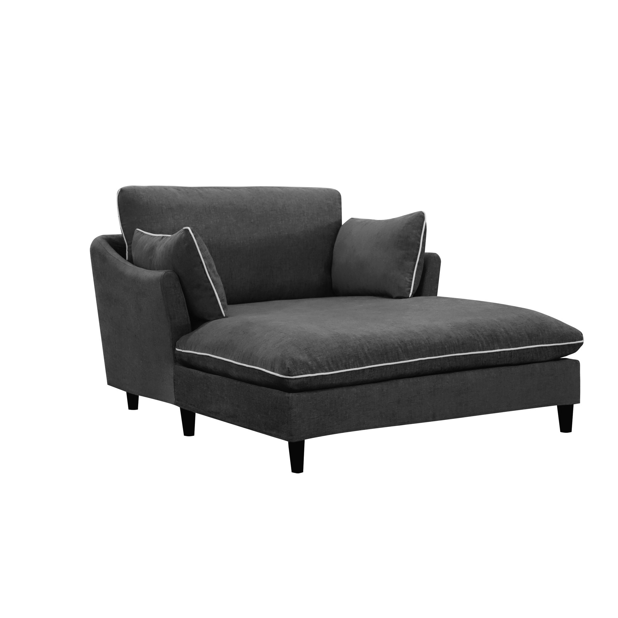 Modern Chaise Lounge Couch Sofa Bed With Pillows