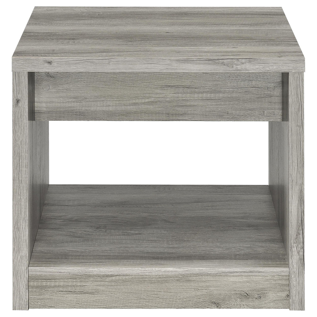 Nuberg - 1 Drawer Table - Gray