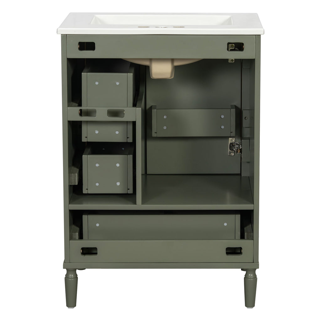 Traditional Bathroom Vanity Set With Soft Close Doors