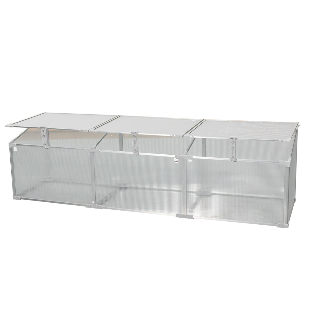 Polycarbonate Greenhouse For Outdoors In Winter - Silver