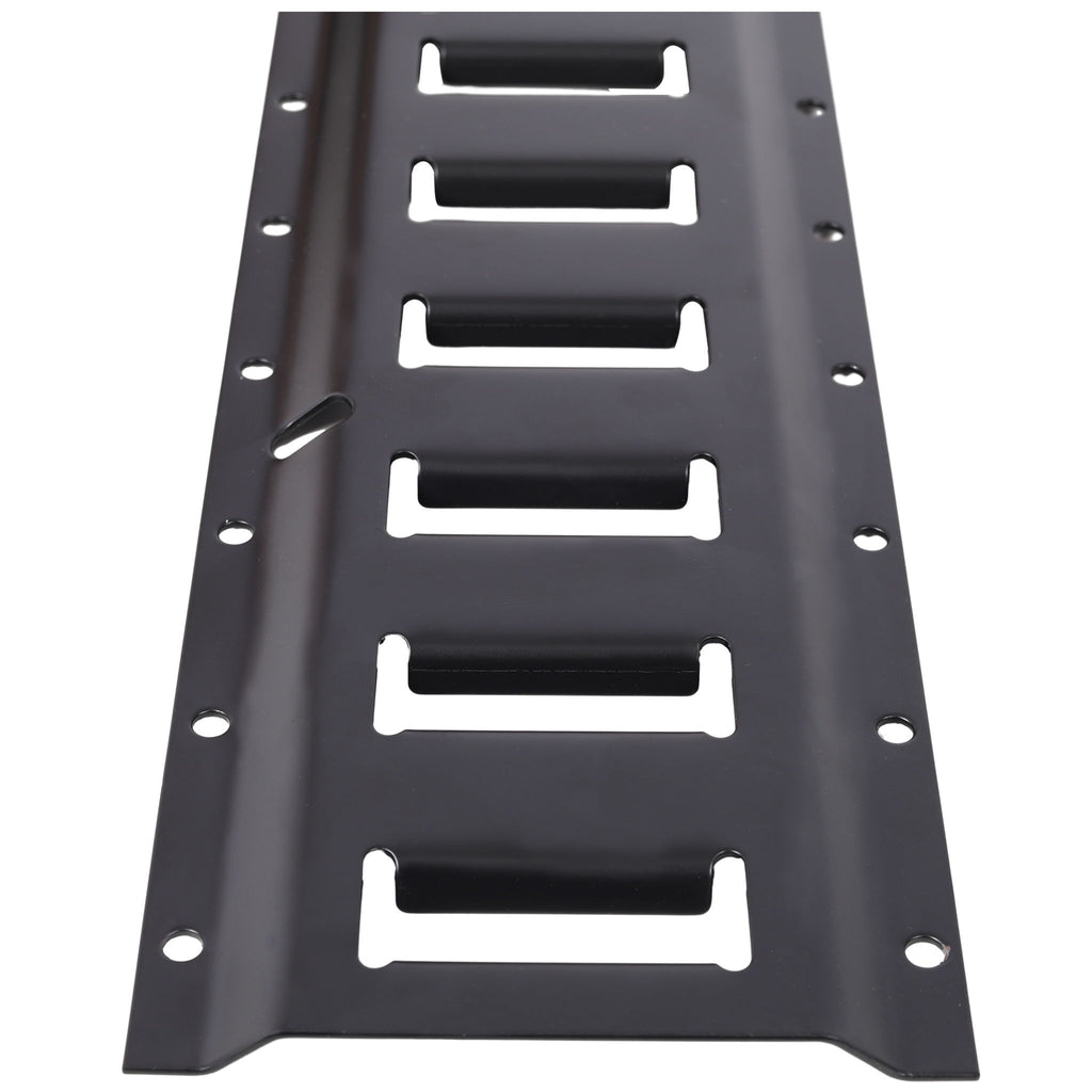 12 Pieces E Track Tie-Down Rail Kit For Trucks, Vans, Garages - Black