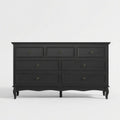 7 Drawer Dresser, Storage Chest - Black
